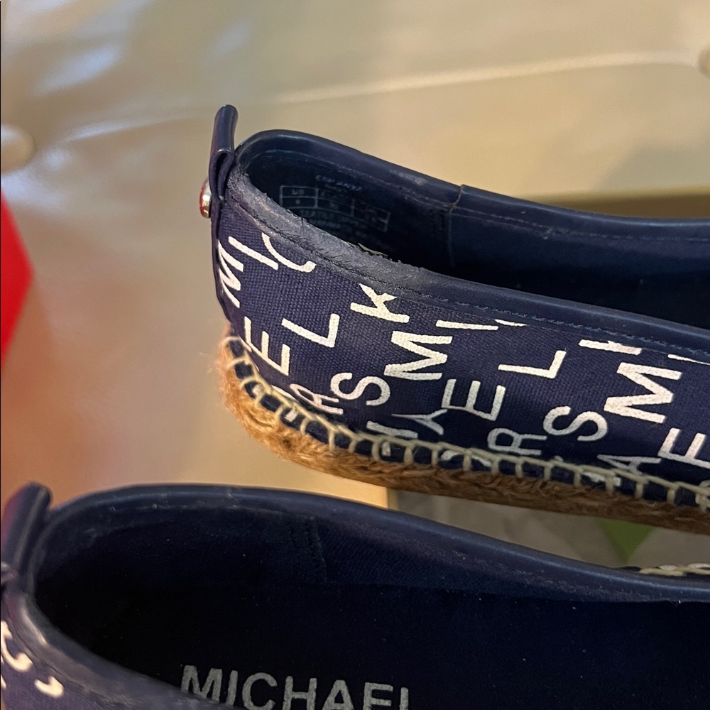 Michael Kors Navy Logo Espadrilles - Picture 7 of 9